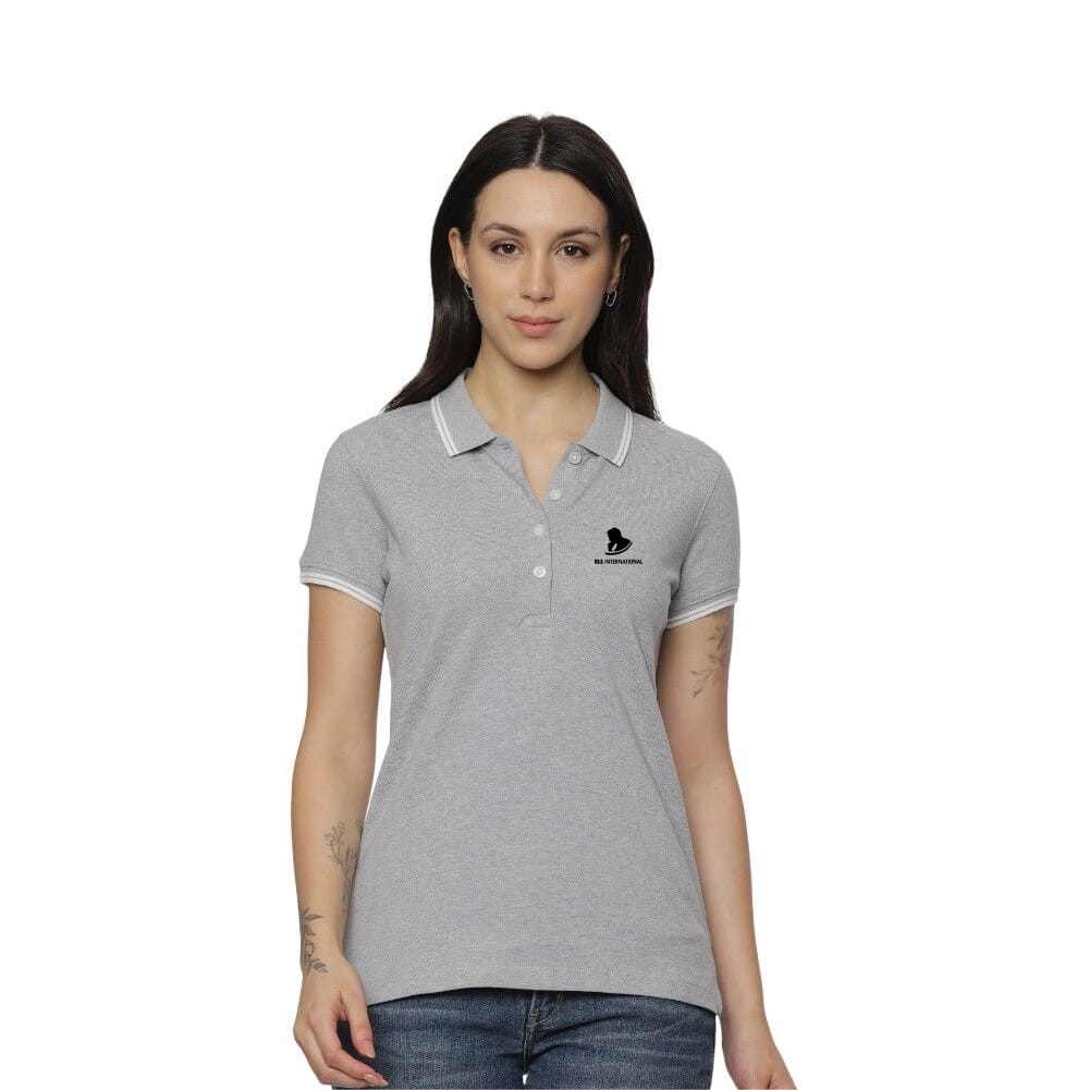 Allen Solly Polo T-shirt Women- Grey